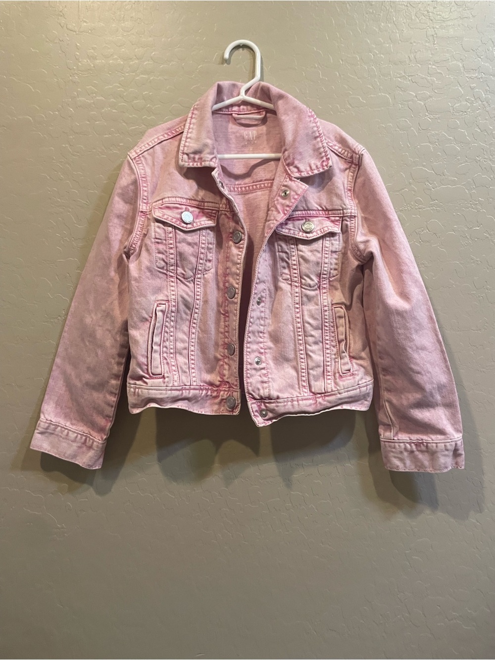 kids Gap pink jean jacket